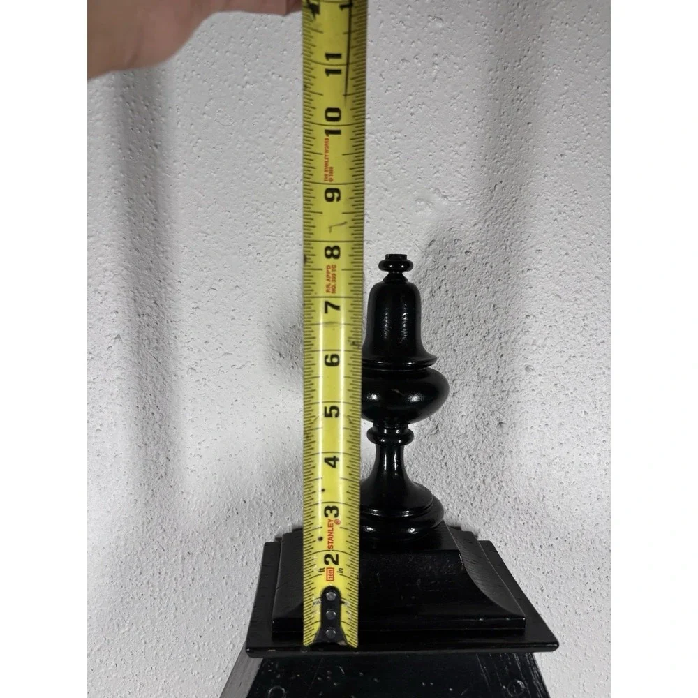 Vintage Stiffel Pyramid Wooden Shelf Wall Mount Book Crystal Stand 2.25 Ft Tall*